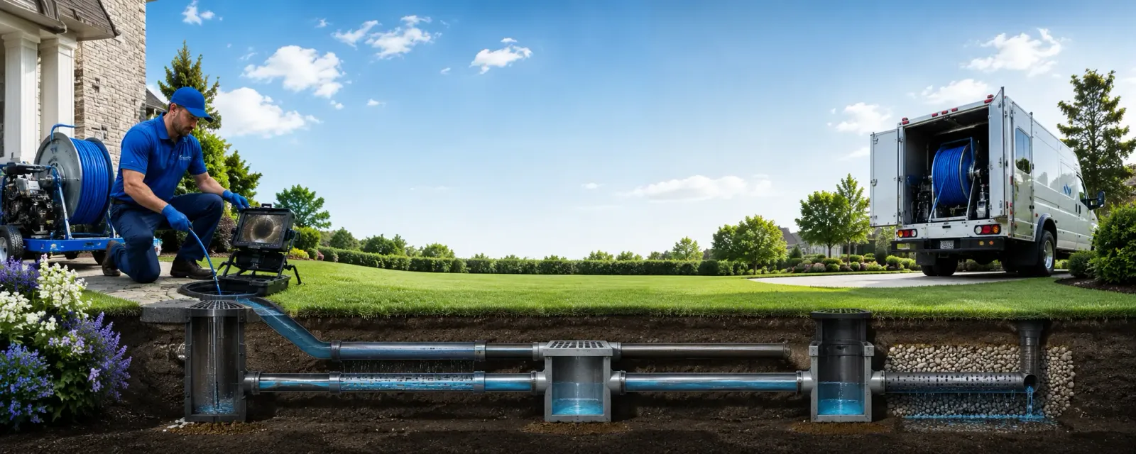 Outdoor drain cleaning information for Wellesley, MA